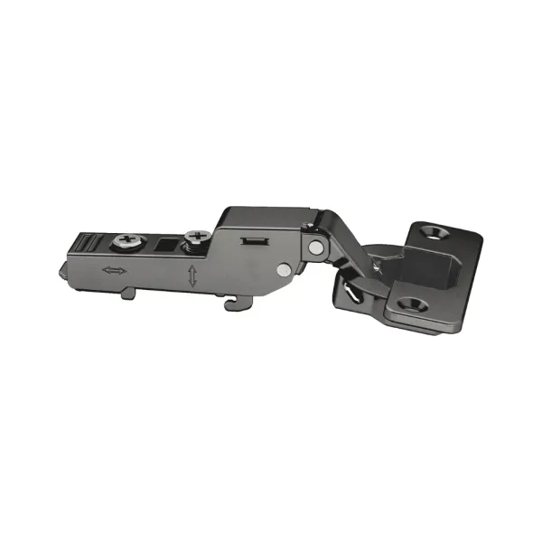 Concealed Cup Hinge Metalla 310 Clip 110° half overlay, soft-close, 48/6, black