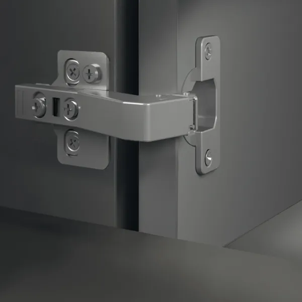 Concealed Cup Hinge Metalla 310 Clip 90° blind corner application, soft-close, 48/6, nickel