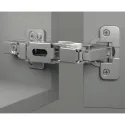 Concealed Cup Hinge Metalla 310 Clip 155° full overlay, soft-close, 48/6, nickel
