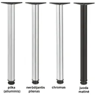 Table leg Ø60mm H710mm gray