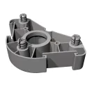 Mounting plate, for Häfele AXILO® 78 plinth system