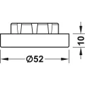 Spacer ring, for Häfele AXILO® 78 plinth system