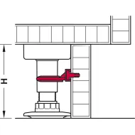 Plinth panel clip, for Häfele AXILO® 78 plinth system