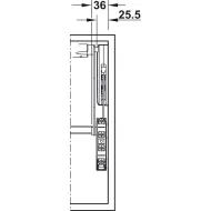 Mechanizmas FREE UP R3 H430-600mm, 5-9,7kg pilkas