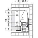 Stalčių šonai MX BOX S H84mm, L270mm, 35kg SF balta