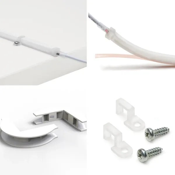 Flexible LED profile AT6 L3000mm 24V 10W/m natural white 4000K