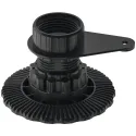 Screw-in glide, with mounting plate, for Häfele AXILO® 78 plinth system
