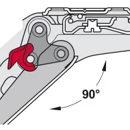 Opening angle restraint, For Free flap 1.7