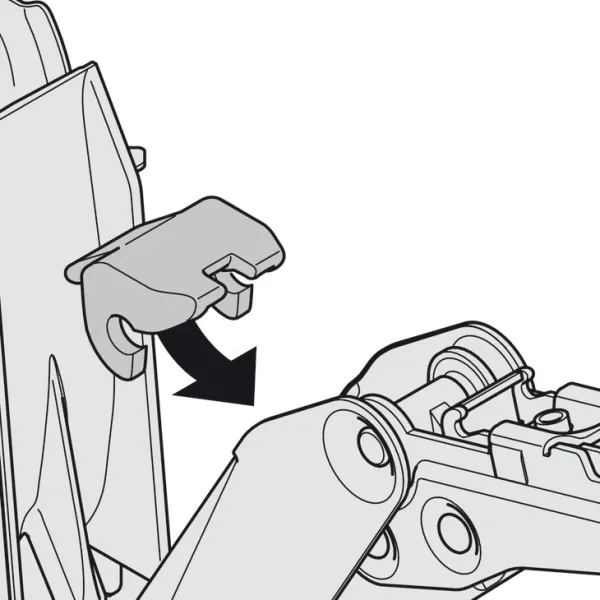 Opening angle restraint, For Free flap 1.7