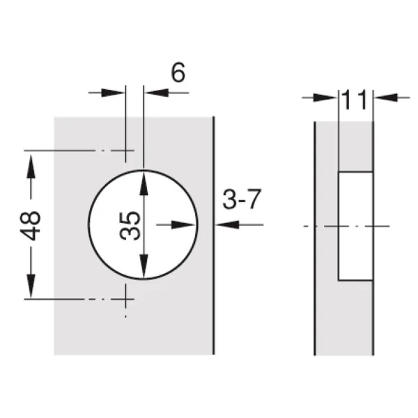 Lankstas METALLA CLIP su švelniu uždarymu vidinis