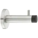 Wall mounted door stop, with wardrobe hook, for screw fixing, Startec