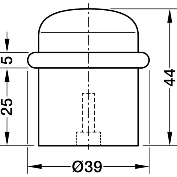 Floor mounted door stops, Zinc alloy, for screw fixing, Startec