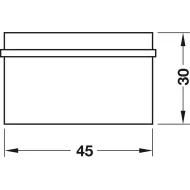 Floor mounted door stops, zinc alloy, for glue fixing