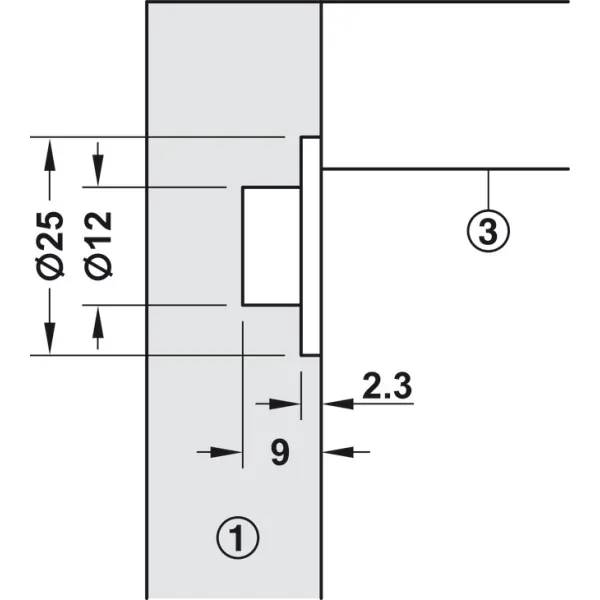 Mechanizmas nuleidimo su trosu tipas B kairė