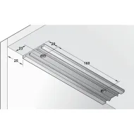 Flap stay, with pull cable, for flaps made from wood and with aluminium frame, with adjustable braki