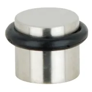 Floor mounted door stops, stainless steel/brass, for screw fixing, Startec