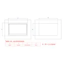 Rozečių blokas CONEO 2xCEE7/3, 2 tušti moduliai, laidas L200mm, GST18