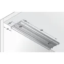 Flap stay, with pull cable, for flaps made from wood and with aluminium frame, with adjustable braki