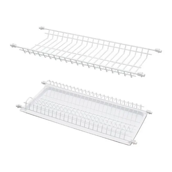 Dish rack, with tray, W500mm white