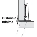 Concealed hinge, Duomatic 105°, for thin wooden doors from 10mm and above, full overlay/half overlay mounting