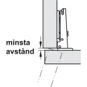 Concealed hinge, Duomatic 105°, for thin wooden doors from 10mm and above, full overlay/half overlay mounting