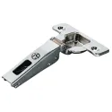 Concealed hinge, Duomatic 105°, for thin wooden doors from 10mm and above, full overlay/half overlay mounting