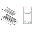 Dish rack, with tray, W800mm white