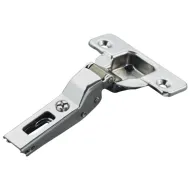 Concealed hinge, Häfele Duomatic 105°, for thin wooden doors from 10mm and above, half overlay mounting