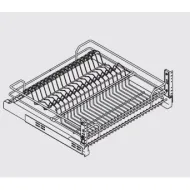 Dish rack - drawer W900mm full extension, stainless steel