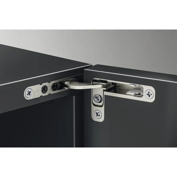 Concealed hinges AIR, with PUSH, nickel