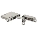 Concealed hinges AIR, with PUSH, nickel