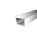 Profilis rėmeliui 2091, klijuojamam stiklui, L3000mm, aliuminis, tamsiai ruda metallic