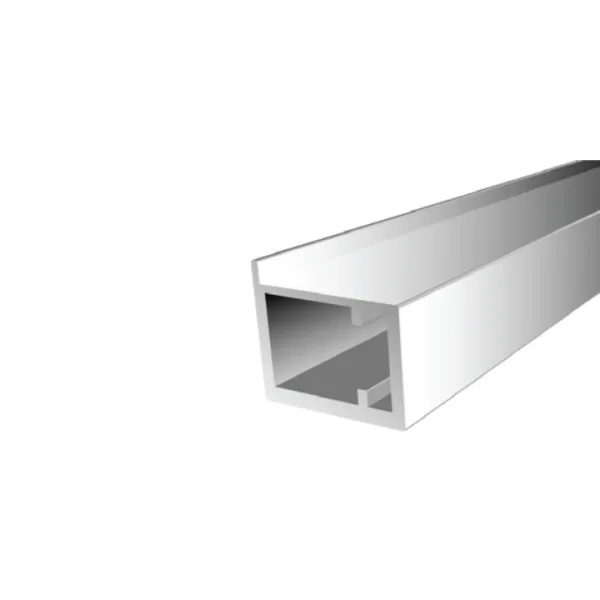Profilis rėmeliui 2091, klijuojamam stiklui, L3000mm, aliuminis, tamsiai ruda metallic