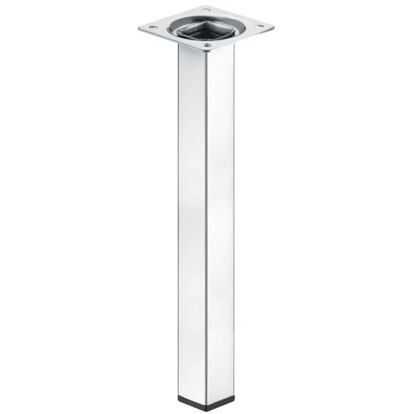 Furniture foot, without height adjustment, with plate