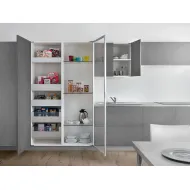 Concealed hinges AIR, with PUSH, titanium