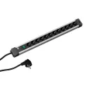 Rozečių blokas CONNECTUS 12xCEE7/3, su jungikliu, laidas L2000mm