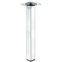 Furniture foot, without height adjustment, with plate