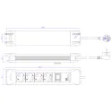 CONNECTUS 9xCEE7/3 1xSwitch L2m CEE7/7