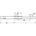 Ball bearing runners, Shelf and drawer runners, single extension, load bearing capacity up to 25kg