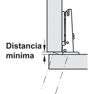 Concealed hinge, Duomatic 110°, half overlay mounting/twin mounting