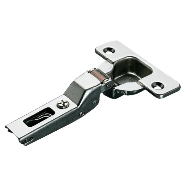 Concealed hinge, Häfele Duomatic Push 110°, half overlay mounting/twin mounting