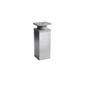 Furniture foot, adjustable 40x40mm H100mm aluminum