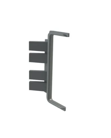 Joint for double profile GOLA II, angular, outer, black
