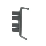 Joint for double profile GOLA II, angular, outer, black