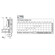 Hinge 35°, inset, 17mm 11 SALICE