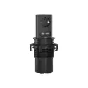 Rozečių blokas ELEVATOR 1xCEE7/3, su dvigubu USB krovikliu, juodas, laidas L2000mm