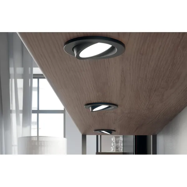 Šviestuvas LED1154 12V 3W šilta balta šviesa 2700K juodas
