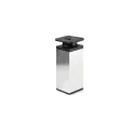 Furniture foot, adjustable 40x40mm H60mm chrome