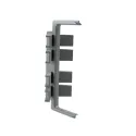 Joint for double profile GOLA II, angular, inner, dark brown