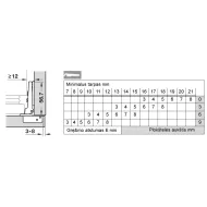 Hinge 35° full overlay, refrigerator 0mm